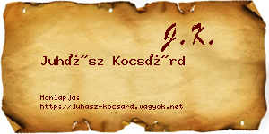 Juhász Kocsárd névjegykártya