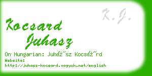 kocsard juhasz business card